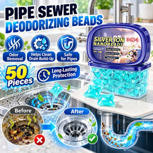 Drain Deodorizer Pipe Cleaner Tablets Mint Scent Cleaning Drops Odor Remover Grease Residue Cleaner Bathroom Kitchen Drain Use