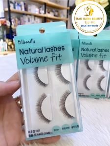Mi giả gân trong Fillimilli Natural lashes Volume fit (hộp 2 cặp mi)