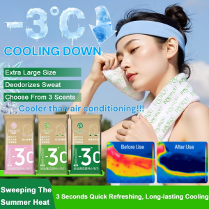 【Cooler Than Air Conditioning】Instant Cooling Ice Cold Towel Large Size Sports Gym Quick Dry Cooling Pad For Cycling Running毛巾