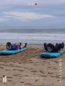 RAINBOW 2pcs design top with plain shorts rashguard swimwear L/S swimsuit rush guard for women