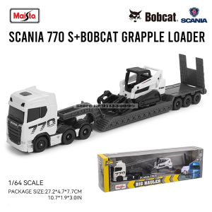 2026 Maisto 1:64 SCANIA 770 S Volvo Forklift Transport Vehicle Excavator die-cast precision model car Model collection gift