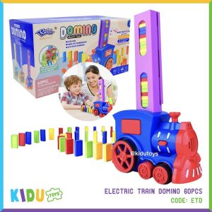 Mainan Edukasi anak Domino Train kereta domino / Mainan Anak Penyusun Kereta Api Domino Train
