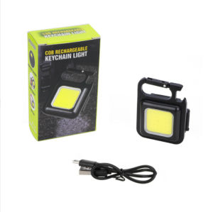 Portable USB Mini Keychain Highlight Light Multifunctional COB Working light Camp Light Emergency outdoor Camping light