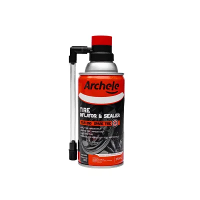 Pompa ban darurat + cairan anti bocor ban tubeless ARCHELE 350 ml