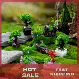 [จัดส่งจากประเทศไทย]💥💥💥 บ้านตุ๊กตาโมเดลพืชสีเขียวจำลองขนาดเล็กแบบทำมือบ้านตุ๊กตาสวนกลางแจ้งตกแต่งฉาก
