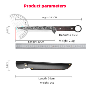 Outdoor Wooden Japanese Stainless Steel Kitchen Knife Professional Chef Knife Outdoor Camping  Knife