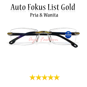 MURAH - Kacamata Baca rabun dekat Plus Auto Focus Blueray / KACA MATA ANTI RADIASI HP KOMPUTER TV GADGET frame rimless untuk pria dan wanita