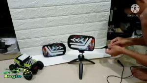 Lampu rem belakang variasi mobil pik up Mitsubishi T120SS