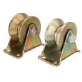 V Groove heavy duty pulley  1.2inch-4inch Sliding gate roller wheel Color Steel Pulley 1pc. 