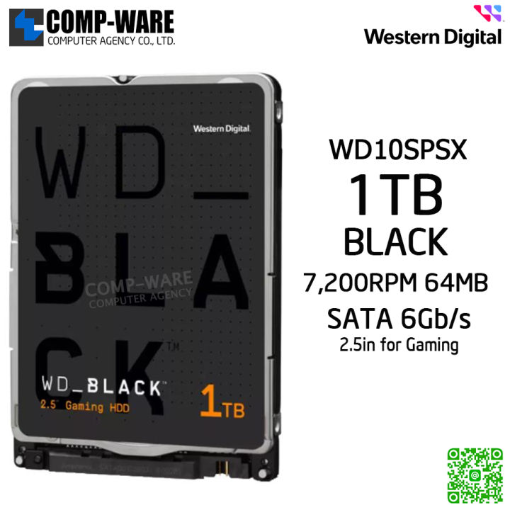 WD Black 1TB Performance Mobile Hard Drive 7200RPM SATA 6Gb/s