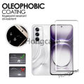 2 trong 1 bảo vệ màn hình cho OPPO RENO 12 5g reno12 12pro reno12pro 2024 bọc hoàn toàn kính cường lực Tấm dán bảo vệ màn hình bảo vệ ống kính mặt sau. 