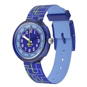 Flik Flak Crazy Maze (FPNP182) Blue RECYCLED PET Kids Watch