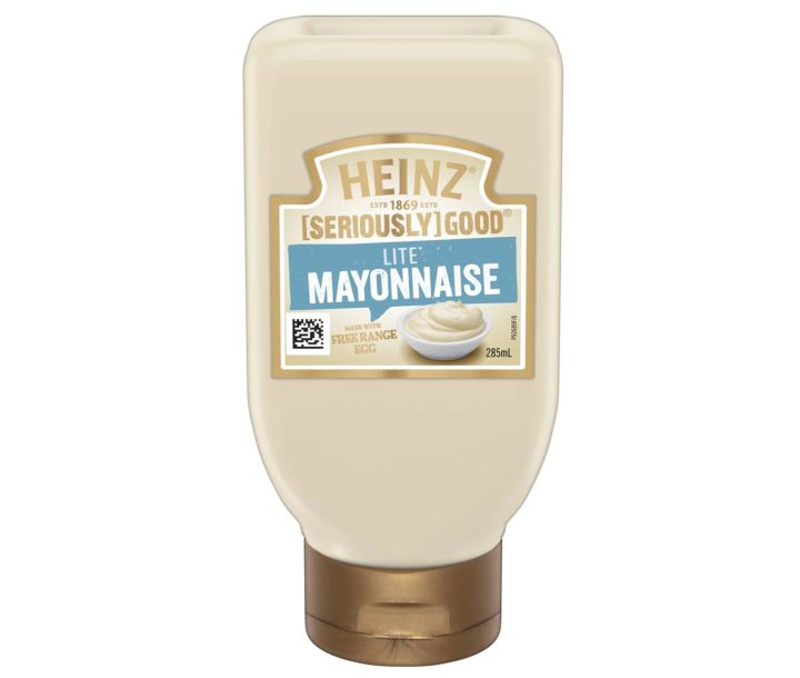 Heinz SERIOUSLY GOOD Lite Mayonnaise Free Range Egg, 285ml (Assorted