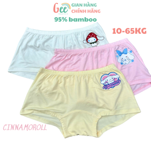 Quần chip Cinnamoroll cho bé gái Gee dễ thương size 10-65kg vải sợi tre mềm mịn thấm hút co giãn kháng khuẩn