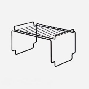 WLVYH Stackable Kitchen Shelving Iron Saving Space Seasoning Storage Rack Multi-purpose Double-Layered Kitchen Organizer Rack Kitchenware