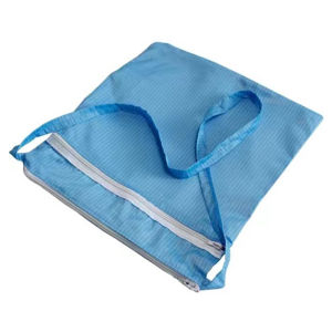 Dust-free bag anti-static backpack anti-static suit backpack dust-free suit backpack double zipper double bag 40*36cm