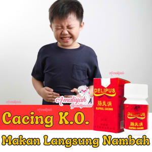Delipus Obat Cacing Penambah Nafsu Makan Kapsul Penurun Panas Dalam Demam Tipes Anak Dan Dewasa Bpom