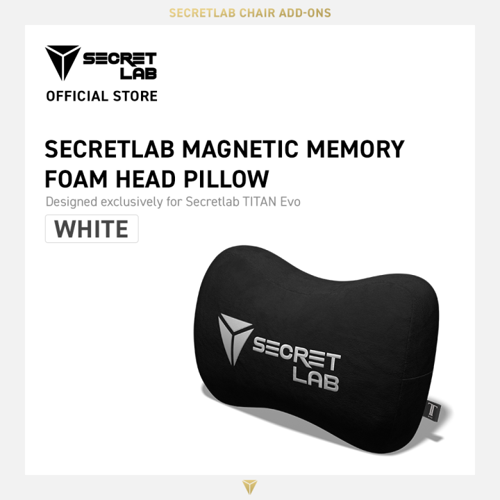 Secretlab Magnetic Memory Foam Head Pillow (White) | Lazada PH