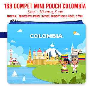 Colombia Dompet Landmark Souvenir Suvenir Oleh Oleh Mini Wallet Negara Dompet Panjang Pouch Mouse Pad