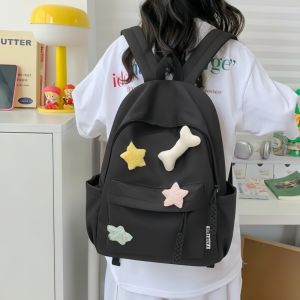 [READY]Hadiah Lebaran Kuliah Tas Ransel Laptop Bahu Siswa Pentagram \Tas Sekolah Korea\Y2k Korean Imported Fashion Backpack\Korea Bag Kuliah
