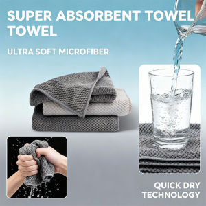 Microfiber Cleaning Cloths 3 6 9 Pcs Dish Towels Absorbent Quick Dry Multipurpose Scouring Pads