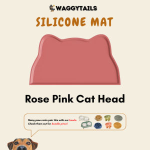 [SG] Non-SlipFeeding Mat for Dogs & Cats    Silicone & PVC    Waterproof Bowl Mat    Easy Clean