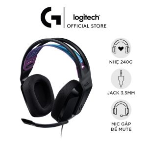 Tai nghe gaming có dây Logitech G335 - Jack 3.5mm Nhẹ 240g Tương thích PC PS5 Xbox