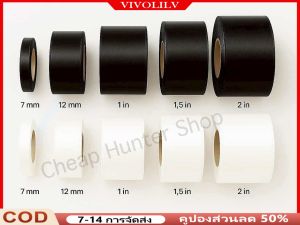 VIVOLILV ริบบิ้นสีดำ ริบบิ้นผ้าสีดำ ริบบิ้นผ้าตวน ริบบิ้นทำโบว์ โบว์ไว้อาลัย