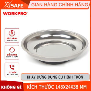 Khay đựng dụng cụ có nam châm từ tính thép không gỉ 148mm Workpro WP314001