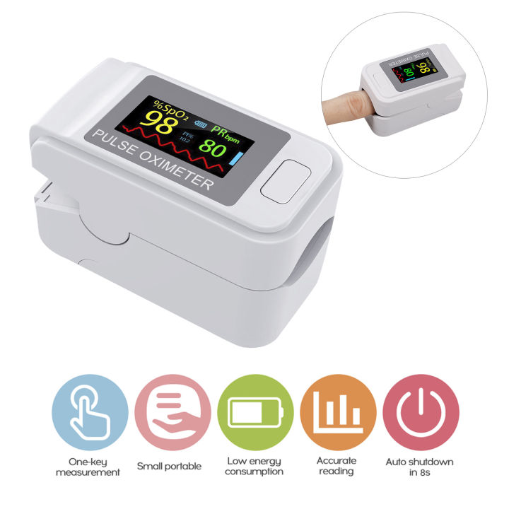 『CE/FCC』Docooler OLED Display Fingertip Oximeter B-lood Oxygen Pulse ...