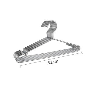 32/42CM Stainless Steel Coat Hanger Closet OrganizerAnti-Slip Clothes HangerBalcony Drying Rack3MM Bold Hard Durable