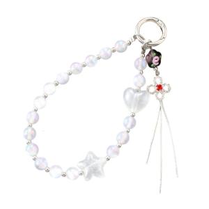 Beaded Phone Lanyard Fashion Phone Charm Strap Multiple Use Accessories for Keychain Smartphone Decoration Everyday Use