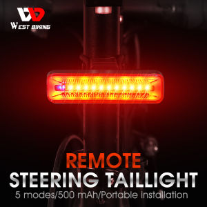Đèn Đuôi Xe Đạp WEST BIKING L Đèn Hậu Xe Đạp Leo Núi Đường Trường Báo Rẽ Từ Xa Đèn Cảnh Báo An Toàn Ban Đêm Chống Nước Sạc USB