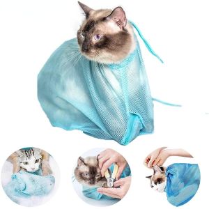 Cat Grooming Bath Bag Anti Scratch Pet Bathing Nail Trimming Use Bag Cat Restraint Bag Cat Washing Bag Mandi Kucing