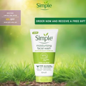 SIMPLE Kind to Skin all skin simple refreshing facial wash Moisturising Foaming Wash Gentle Hydrating Cleanser for Sens