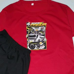 Baju Setelan Kids Panda Bus Celana Hitam Anak Usia 2 sampai 9 Tahun