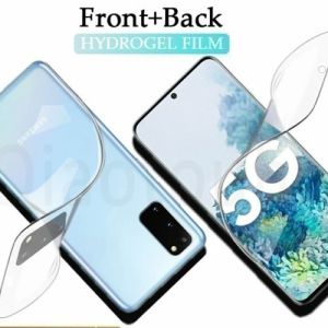 Hydrogel Bening Anti Gores Samsung S20 FE S20 Ultra S20+ S20 5G S10 S10+ S10e S10 Lite S9 S9+ S8 S8+ S7 Edge Pelindung Layar Clear Glosy Depan Belakang Full Cover Tempered Glas Kaca Plus + e