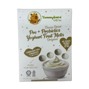 Yummybara Freeze Dried Pre + Probiotics Yogurt Melts for 6-12 months+ | Healthy Baby Snacks