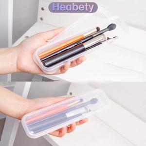 Heabety Trang Điểm Bàn Chải Tổ Chức Trong Suốt Với Bìa Lông Mày Bút Chì Hộp Xách Tay Phụ Nữ Mỹ Phẩm Lưu Trữ Organizer Trang Điểm Công Cụ