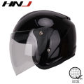 HNJ A4-002 Motorcycle Helmets Half Face for Women Clear Visor Motors Helmet with Men. 