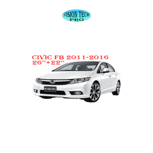 (Premium Rubber) Wiper (Honda City 26"+14" & 24"+14") / (Civic FC 26+18" & FB 26"+22")