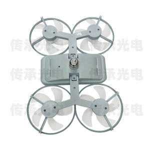 New fan light four-head newly upgraded bedroom ceiling light fan car portable small fan with light