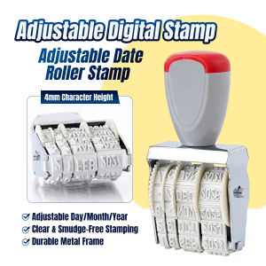 Talao Adjustable Digital Stamp 4mm Print Date Stamp for Office Business Supplies 1Pcs