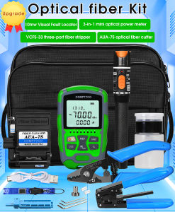 Pemotong optik toolkit fiber optik perlengkapan pemotong fiber toolkit otdr fiber optic kit alat tools set serat optical optik power meter pengupas kabel mini joinwit AUA-MC7