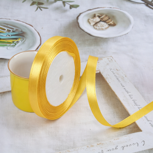 1cm Satin Ribbon Roll Christmas Decoration Ribbons Roll Flower Making DIY Birthday 22M/Roll