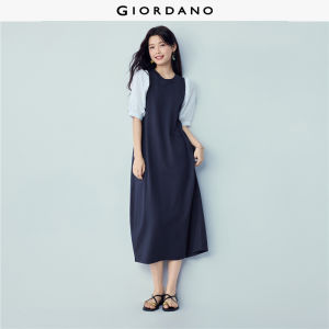 GIORDANO Women Dress Slight Elasticity Dress Knitted Fabric Dress Stylish Item No. 05466456 High Quality Comfortable Daily Wear