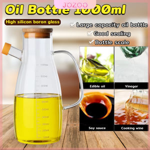 Jozoo 1000ml Glass Oil Bottle Cooking Oil Vinegar Soy Sauce Bottle Leak Proof Kitchen Tools