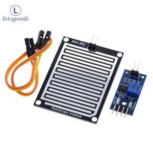 Rain Water Sensor Relay Control Module 3.3V-5V Rain Foliar Leaf Moisture Sensor Relay Module LM393 for Arduino Robot Kit