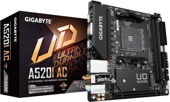 AMD Ryzen 5600X Processor with Gigabyte A520I AC Mini-ITX