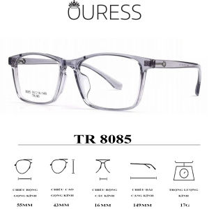 Gọng kính 8085 nhựa cao cấp siêu bền thời trang cá tính nam nữ OURESS